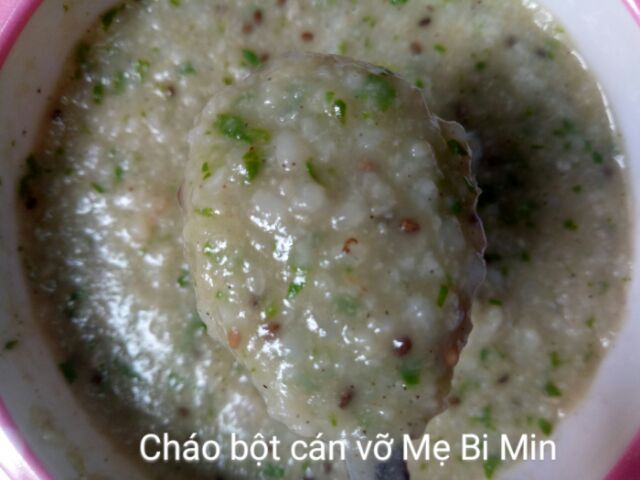 Bột cán vỡ nấu cháo cho bé từ 8 tháng tuổi Mẹ Bi Min (nhà tự làm)