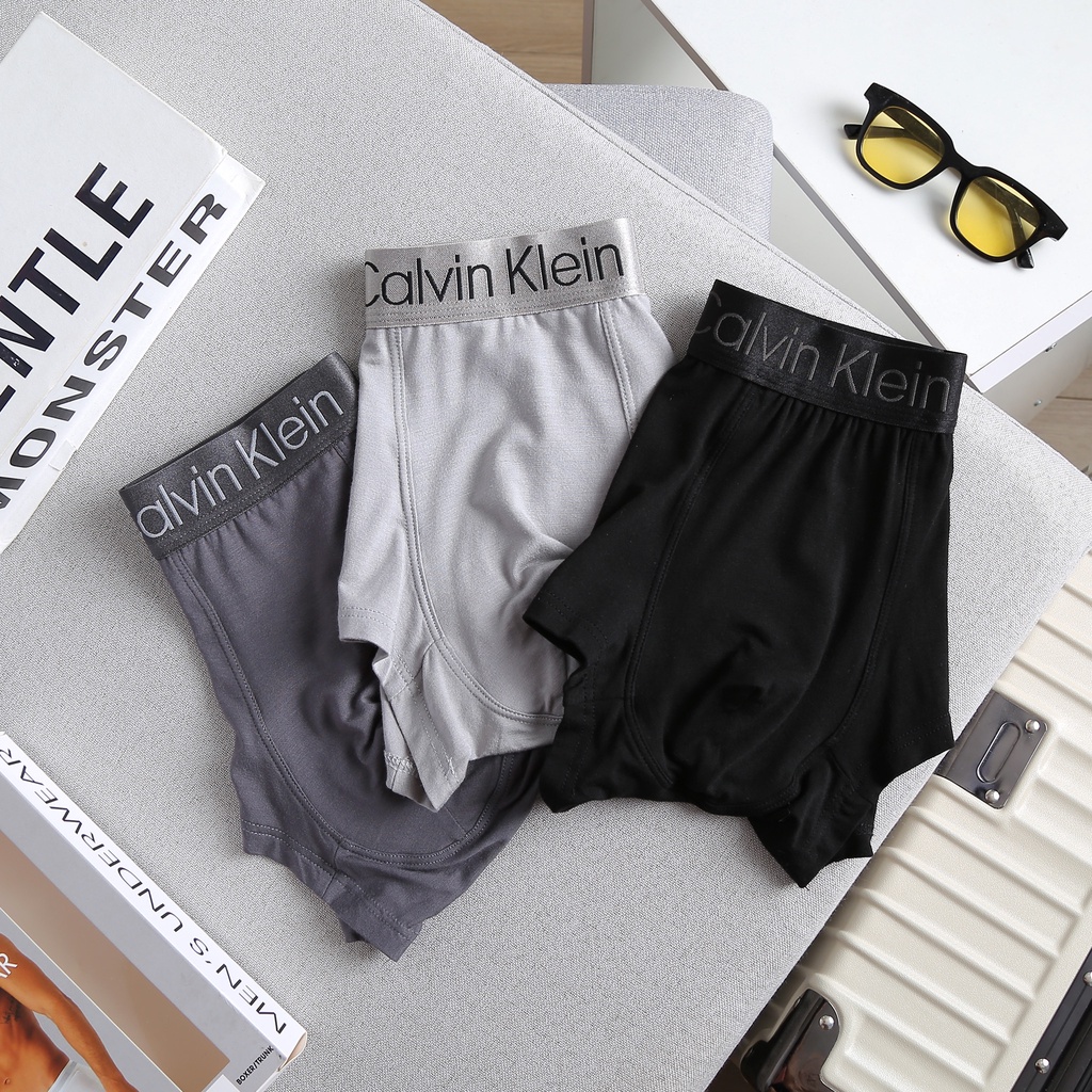 Quần Lót Nam Quần Sịp Boxer Nam Cê Ka Vải Cotton 100% Nhẹ Thoáng Mát Co Giãn CKA04