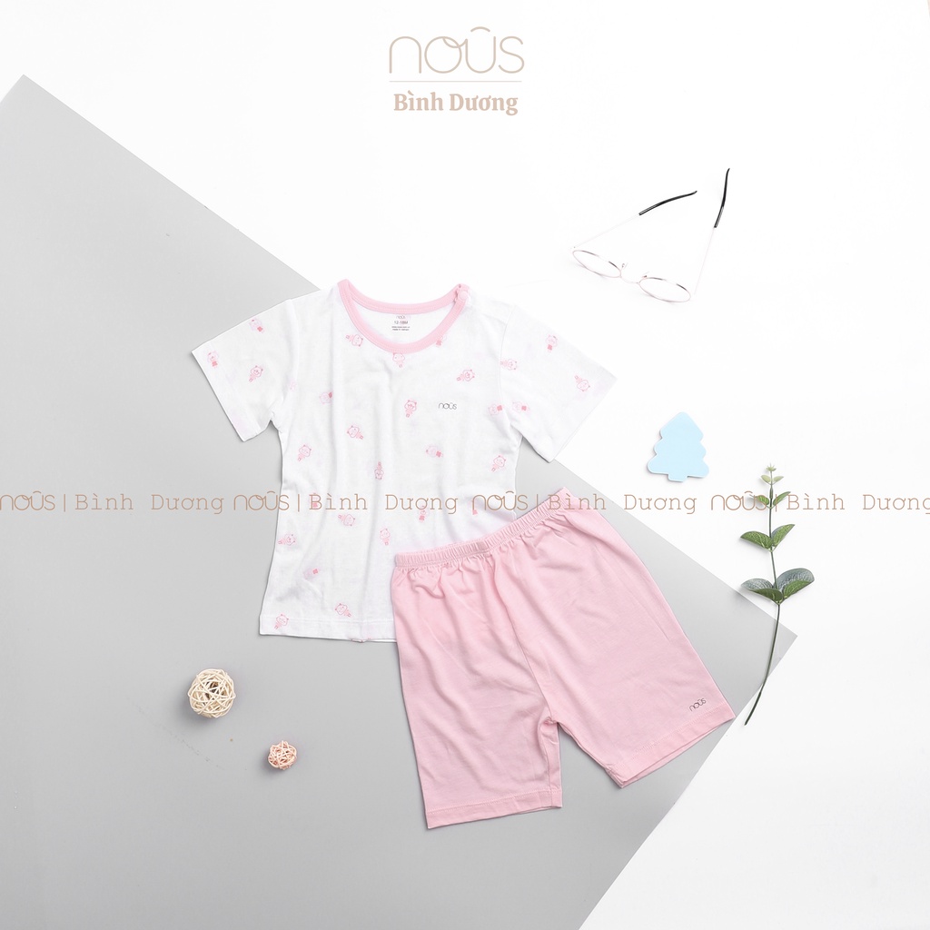 Bộ quần áo trẻ em nous cài vai cộc đủ màu Nu Petit, Nu Doux - Bipbipstore - Nous Bình Dương