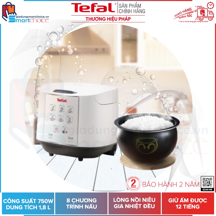 Nồi cơm điện tử Tefal RK732168 – 1.8L