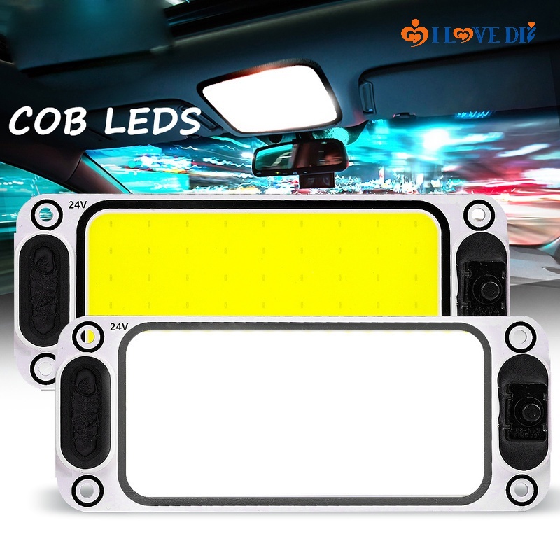 Đèn led ô tô COB 12v-24v gắn trần siêu sáng
