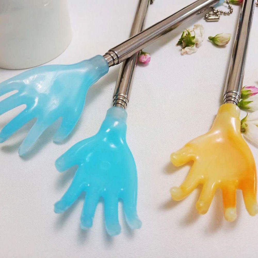 Gậy Gãi Lưng Bằng PP Bền Bỉ Có Năm Ngón Màu Vàng / Xanh Dương