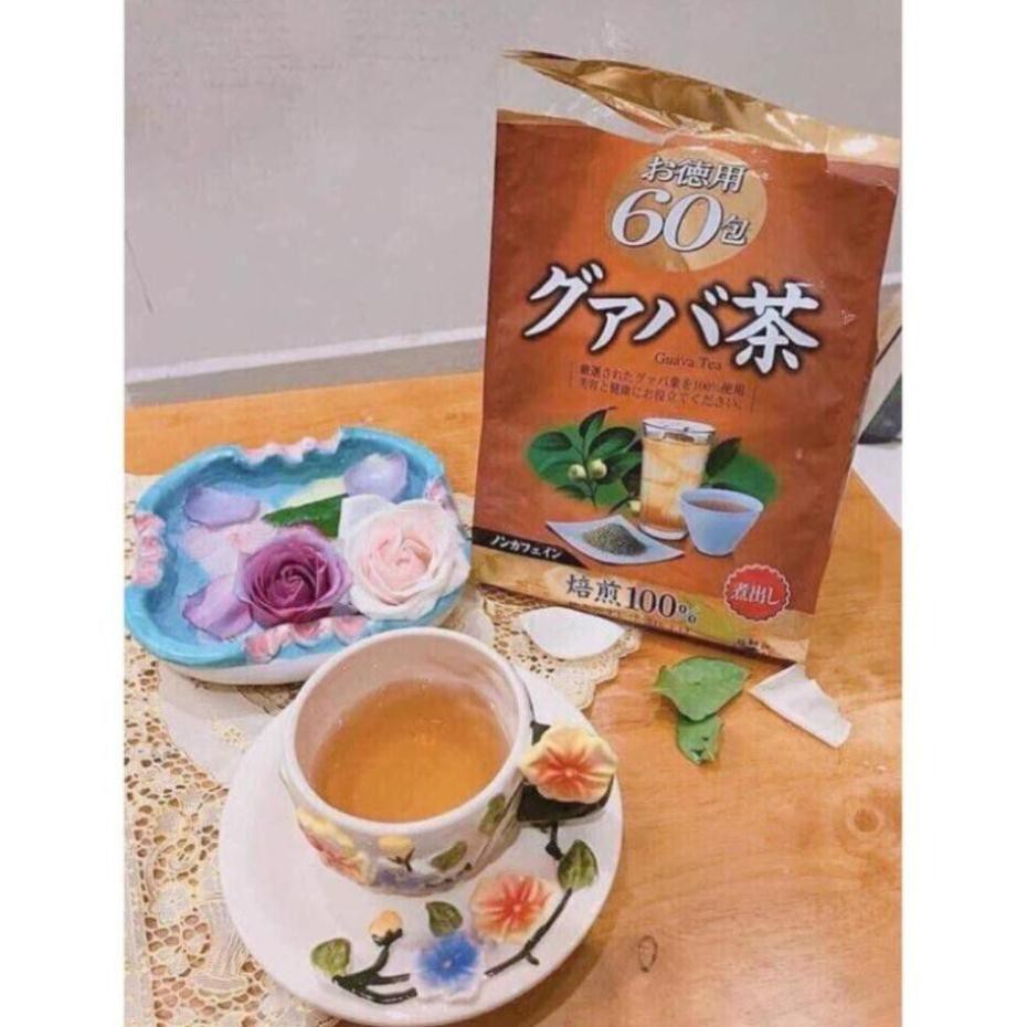 Trà lá ổi Orihiro 60 gói (Trà giảm cân Orihiro Guava Tea) Nhật Bản