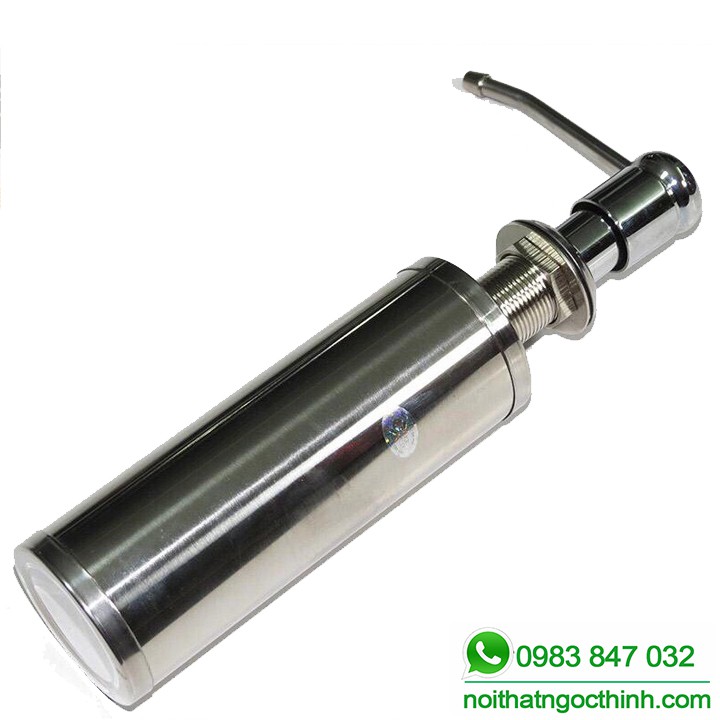 Bình xịt nước rửa chén 100% Inox SENTANO (Trắng bạc) - Bình xà bông đựng nước rửa chén inox