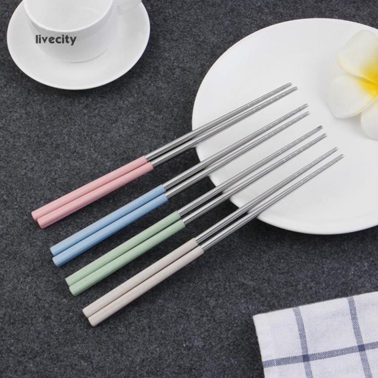 ĐŨA INOX 304 lúa mạch cực xịn (set 5 đôi) 0985