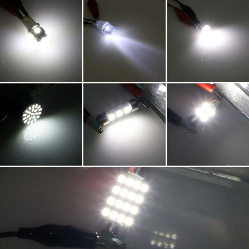 Set 14 Đèn LED Gắn Trần Xe Hơi Đa Năng