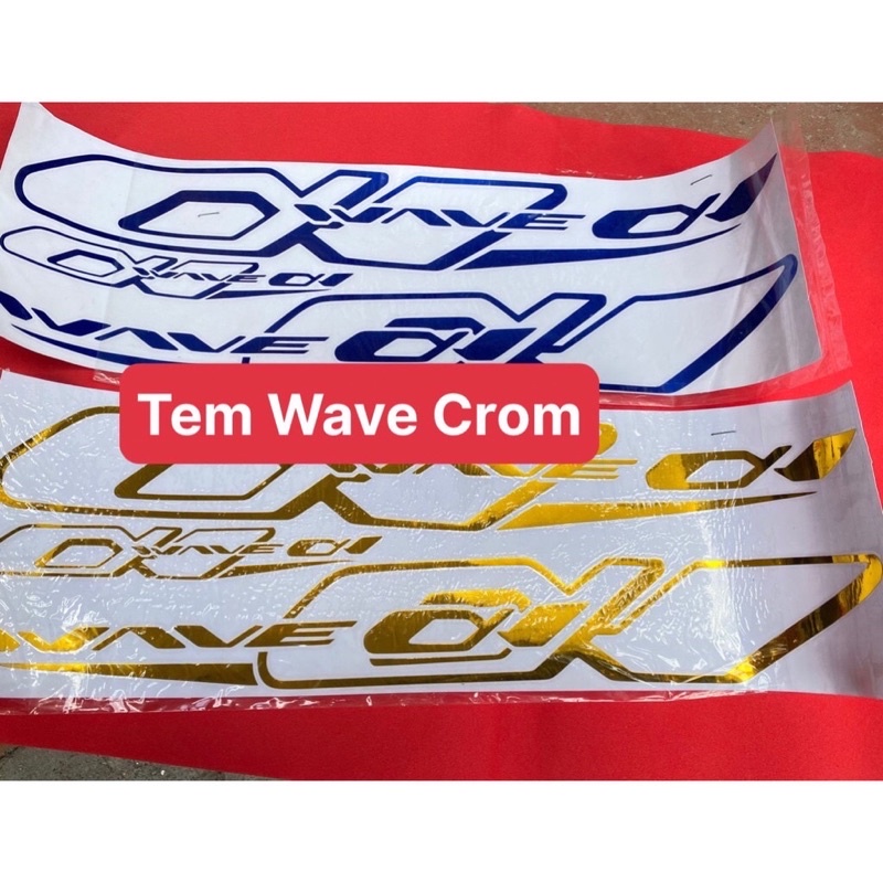 Tem decal wave crom 3 lớp chống nước tuyệt đối mẫu mới cực sịn