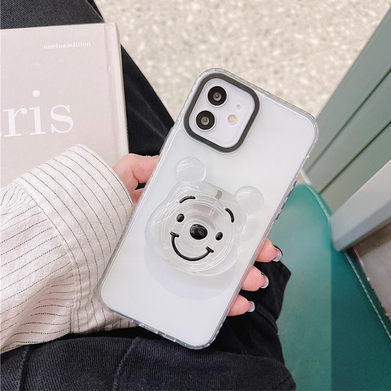 Giá đỡ điện thoại thiết kế họa tiết gấu Pooh dễ thương