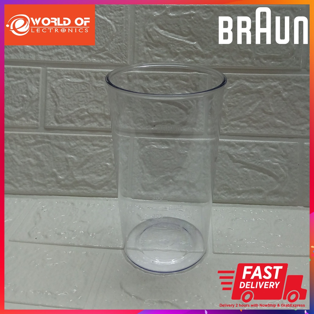 Cốc xay 600ml máy xay cầm tay Braun MQ5000 MQ5030 MQ5035 MQ5045 MQ5200 MQ5235 MQ5245 MQ3000 MQ3035 và các hãng khác