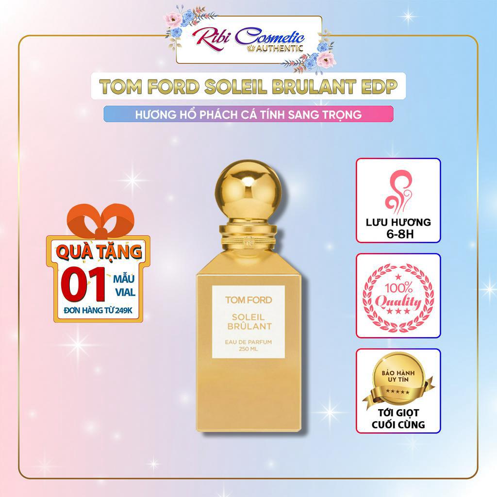 Nước Hoa Unisex Tf Soleil Brulant Hương Hổ Phách Ấm Áp Cá Tính Sang Trọng Cho Mùa Đông Không Lạnh