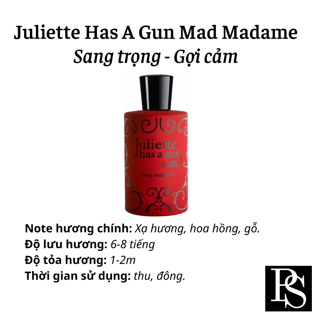 Nước hoa Juliette các mùi hương hot nhất