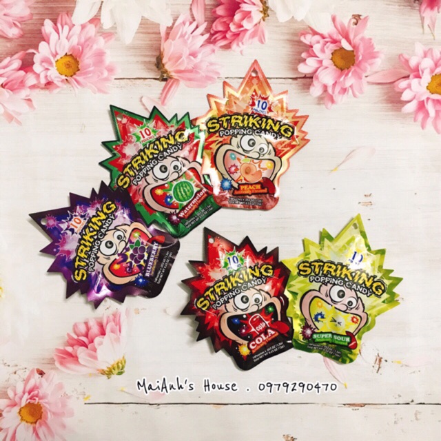 Kẹo nổ Striking Popping Candy  - Ăn vặt trở về tuổi thơ