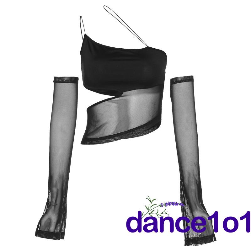 ✲Wl✿Áo Trễ Vai Tay Dài Màu Sắc Thanh Lịch Cho Phái Nữ