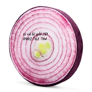 Gối tròn 3D hình củ hành tím