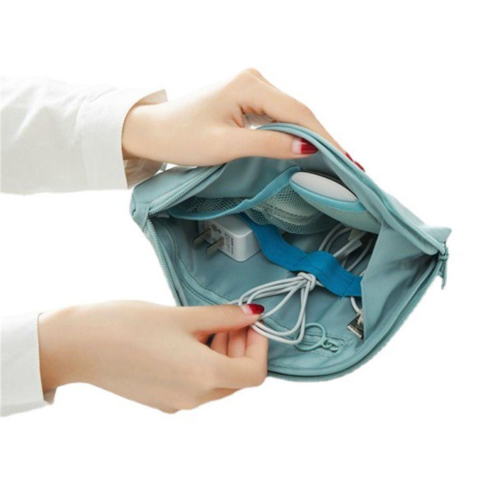 Túi Đựng Tai Nghe Dây Cáp Sạc Gọn Gàng Cho Du Lịch Giá Đỡ