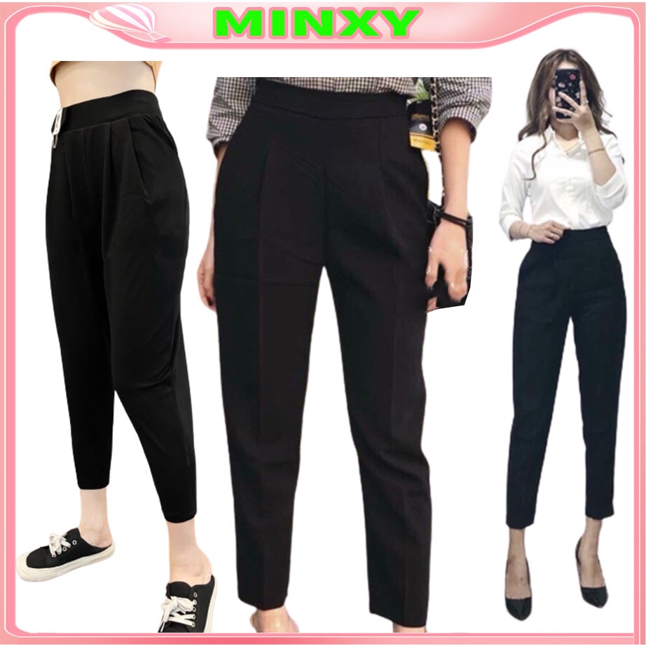 Quần vải Baggy umi hàn l1,đảm bảo không cắn,không xù,lên from chuẩn-Minxy shop