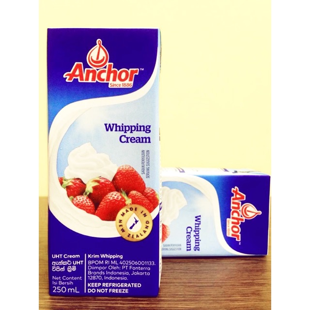 Kem tươi whipping cream anchor 250ml