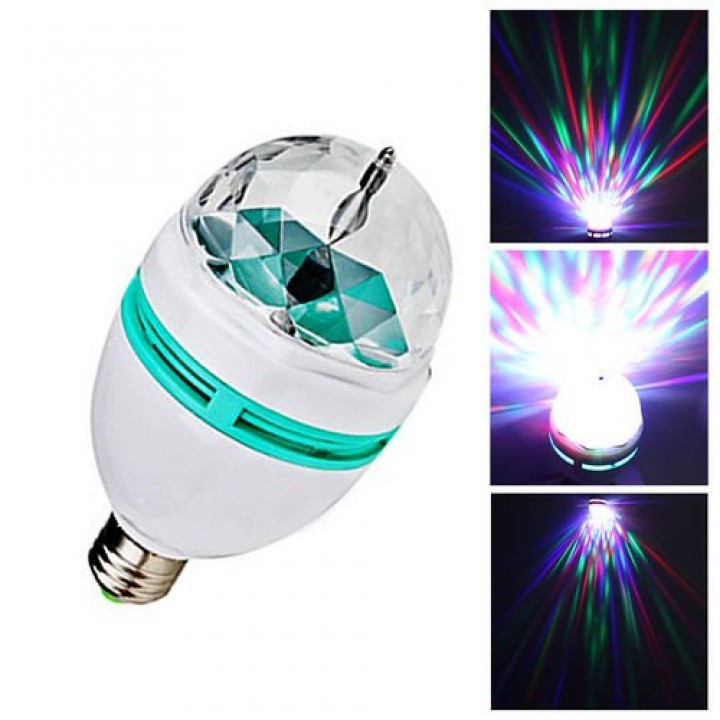 Đèn Led Xoay 7 Màu Giải Trí Rực Sắc Màu