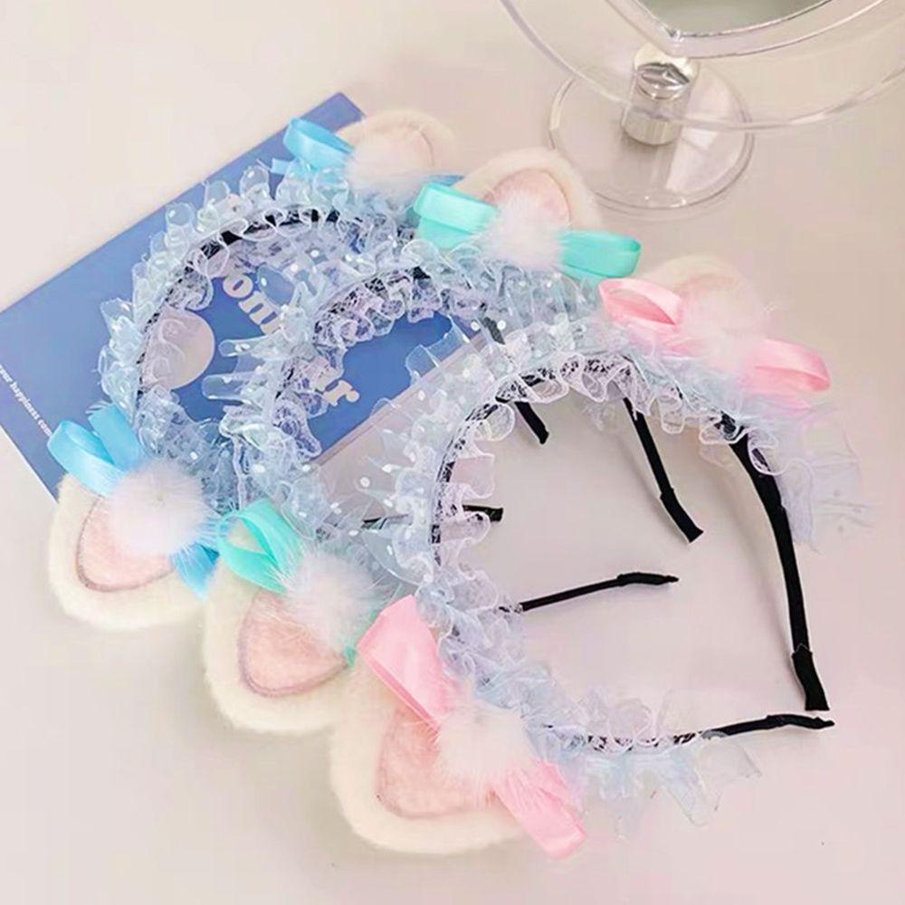MXGOODS Băng Đô Nhung Lông Phong Cách Lolita Dễ Phối Đồ Dành Cho Nữ