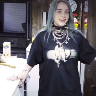 Áo thun "WHEN WE ALL FALL ASLEEP" Billie Eilish in 2 mặt