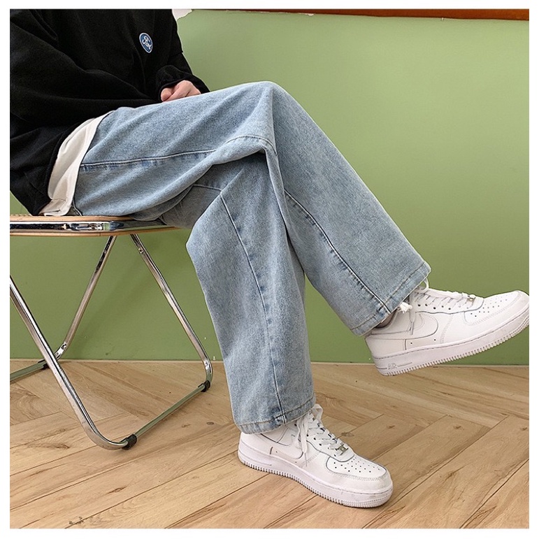 Quần Baggy Jean Nam Nữ ống rộng dáng suông Unisex phong cách bụi bặm - Giá tốt nhất thị trường 2022-Q9