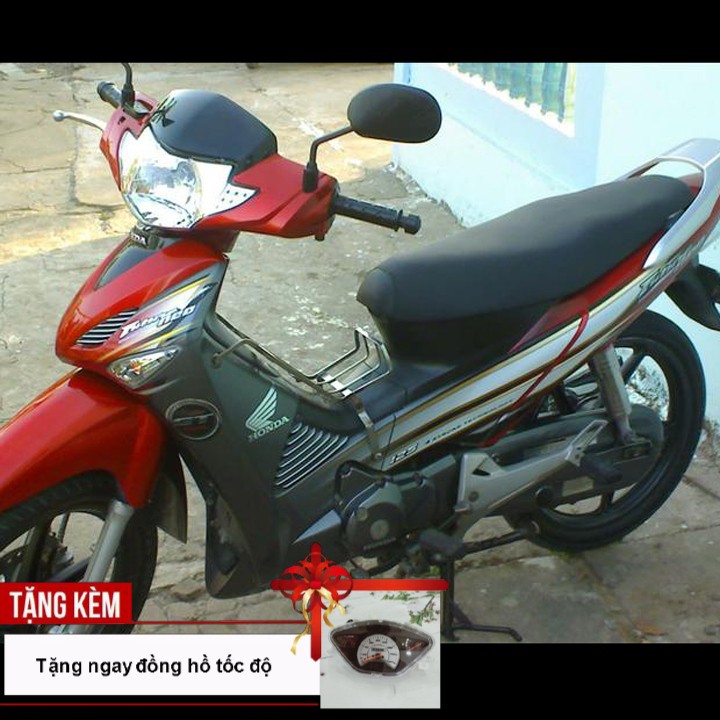 Bộ dàn áo xe FUTURE NEO, nhựa nguyên sinh ABS cao cấp màu Đỏ - Tặng chiếc đồng hồ cơ đo tốc độ gắn xe