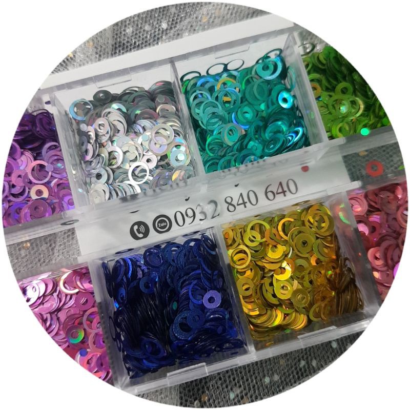 SET ẨN VÒNG TRÒN RỖNG 12 MÀU