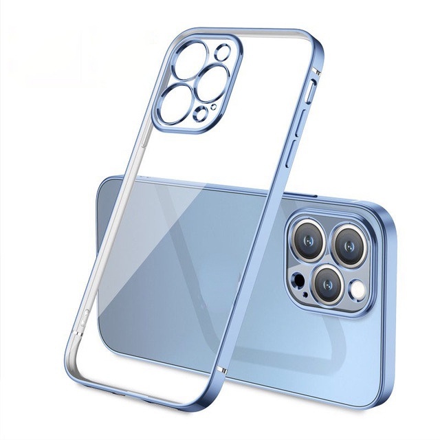 Ốp điện thoại viền mạ có 5 màu lựa chọn cho compatible for iPhone14 Pro Max 13 12 11 Pro Max XS Max