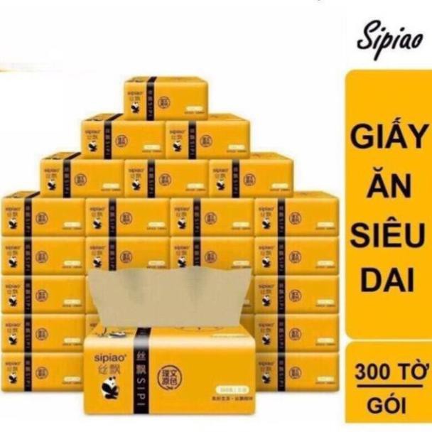 Giấy ăn gấu trúc sipiao siêu dai , gói 300 tờ