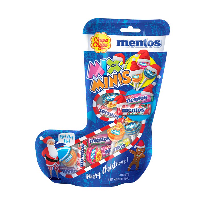 Túi kẹo Mini Chupa Chups và Mini Mentos 160g