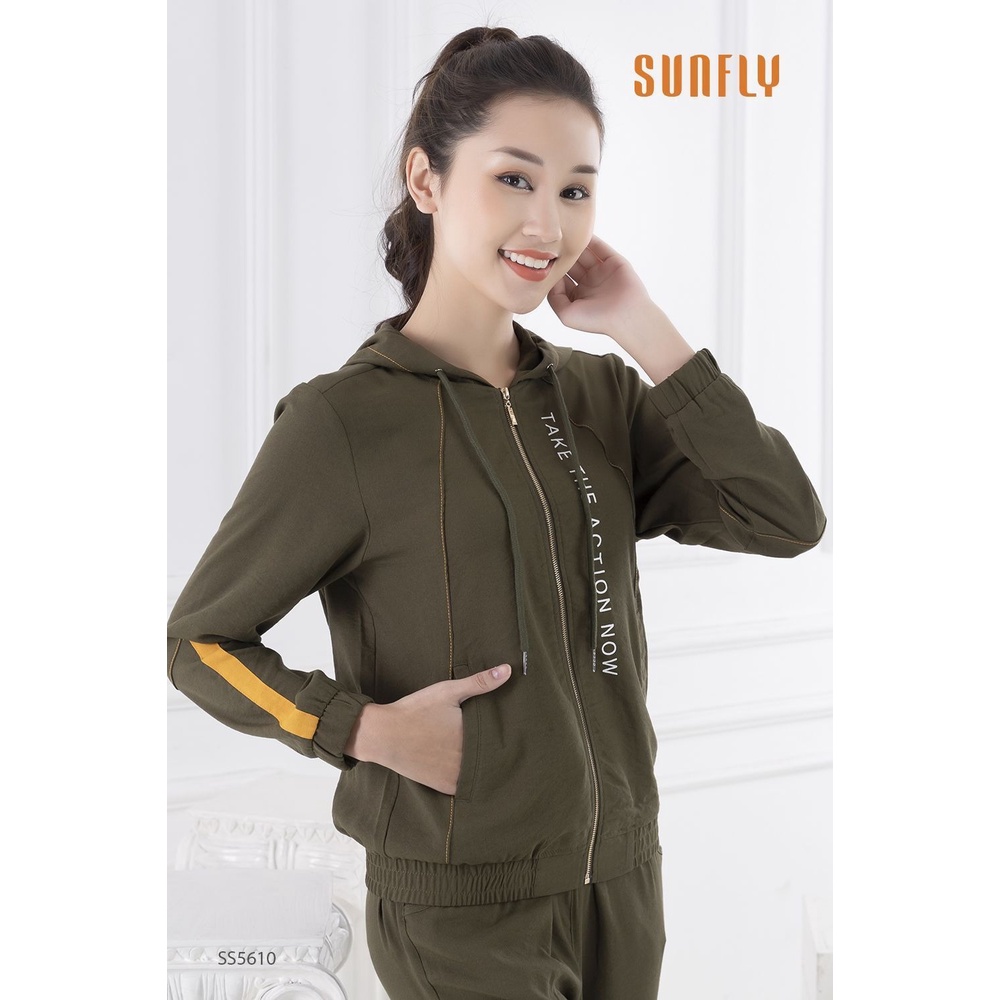 SS5610 - BỘ THỂ THAO ĐŨI KÉO KHÓA CÓ MŨ ÁO DÀI QUẦN DÀI