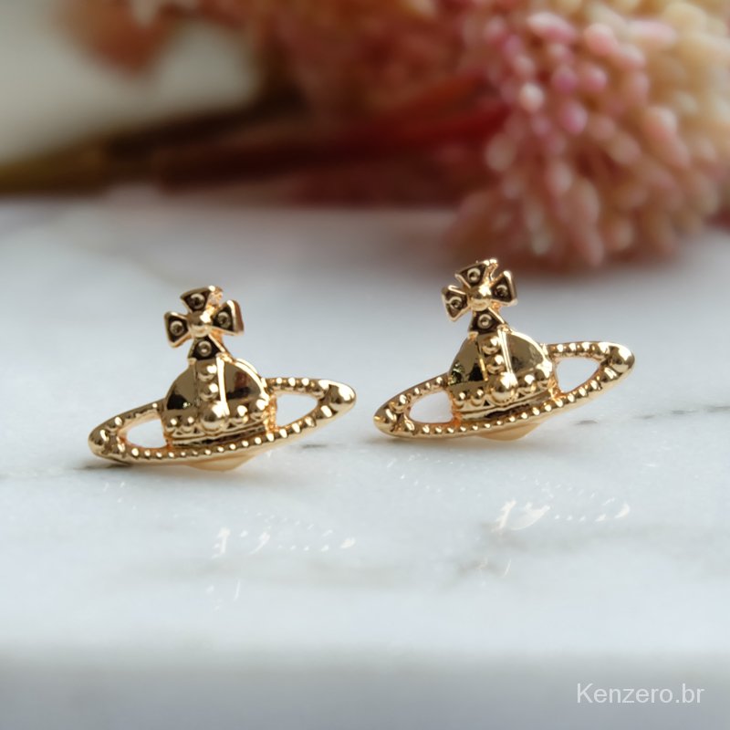 Bông Tai Vivienne West wood Thiết Kế Nhỏ Nhắn Xinh Xắn