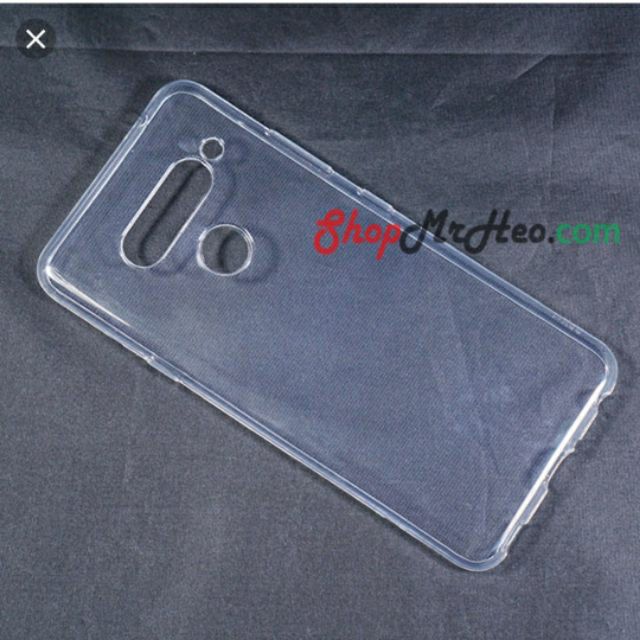 Ốp lưng+kính cường lực LG V40 ThinQ silicon dẻo trong suốt siêu mỏng