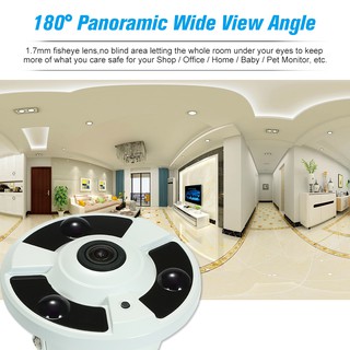 Camera giám sát 5MP AHD CVI TVI CVBS IR 1.7mm mắt cá 180 độ toàn cảnh hỗ trợ IR-CUT ban đêm 1080P / 1440P / 1520P