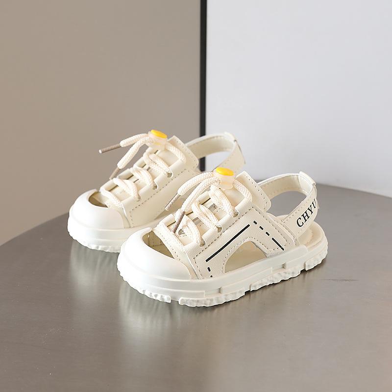 Giày Sandal Dây Rút Da Siêu Mềm Cho Bé Hàng Fullbox Cực Xịn