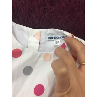 Váy chấm bi Vertbaudet xuất dư