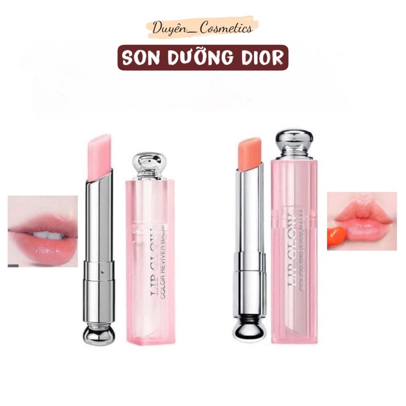 [Hàng Chính Hãng] Son Môi Dior Addict Lip Glow 001 Pink 004 Fullsize Fullbox