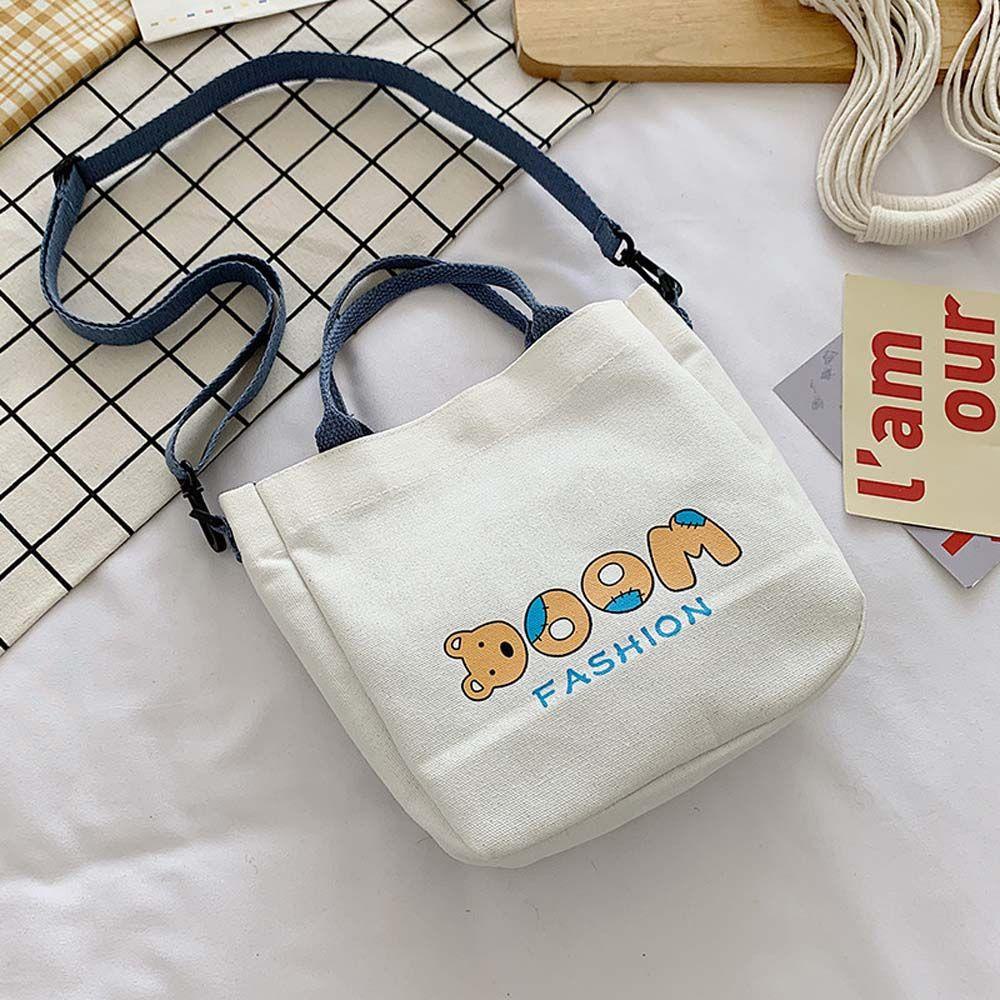 Túi Canvas Đeo Chéo Nhỏ Gọn Thời Trang Cho Nữ
