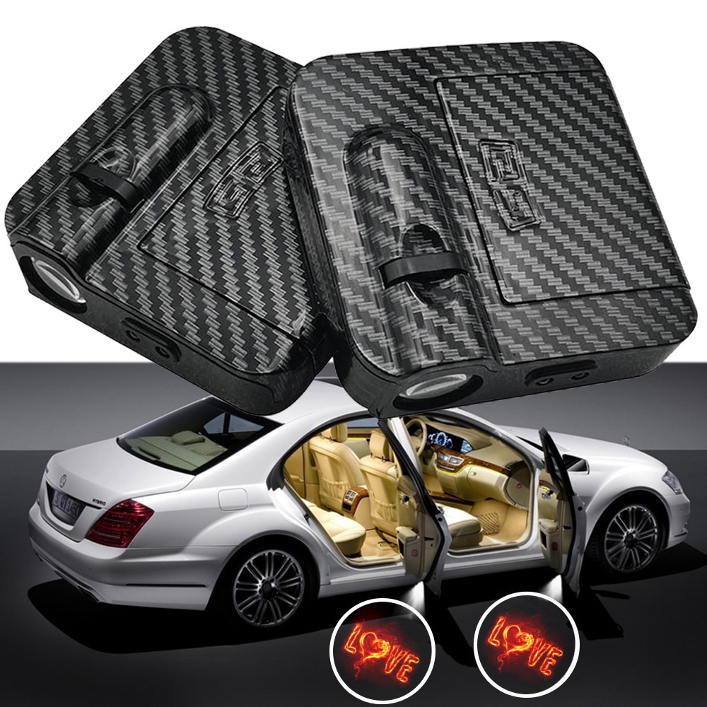 Đèn LED Chiếu Laser Không Dây Gắn Cửa Xe Hơi