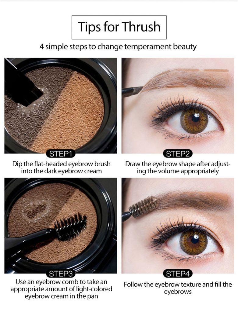 (Hàng Mới Về) Kem Trang Điểm Lông Mày Hai Màu Kháng Nước Chống Mồ Hôi Dễ Sử Dụng | BigBuy360 - bigbuy360.vn