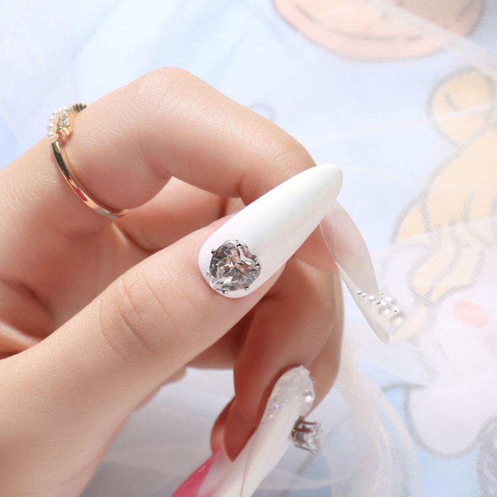 Phụ Kiện Trang Trí Móng Tay Trái Tim DYRUIDOJ|Phụ Kiện Trang Trí Móng Tay Hình Trái Tim Thời Trang|Móng Vuốt Trang Trí Tự Làm
