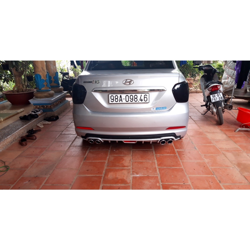 🔥🔥SIÊU KHUYẾN MÃI Lip pô, lip 4 pô, lip 2 pô,lippo 4 pô sau Xe I10 lắp các bản hatback và sedan có ảnh chi tiết trên xe