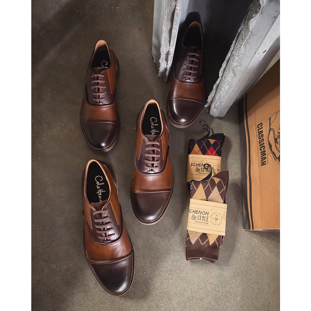 GIÀY OXFORD | THE NEW OXFORD Patina Brown