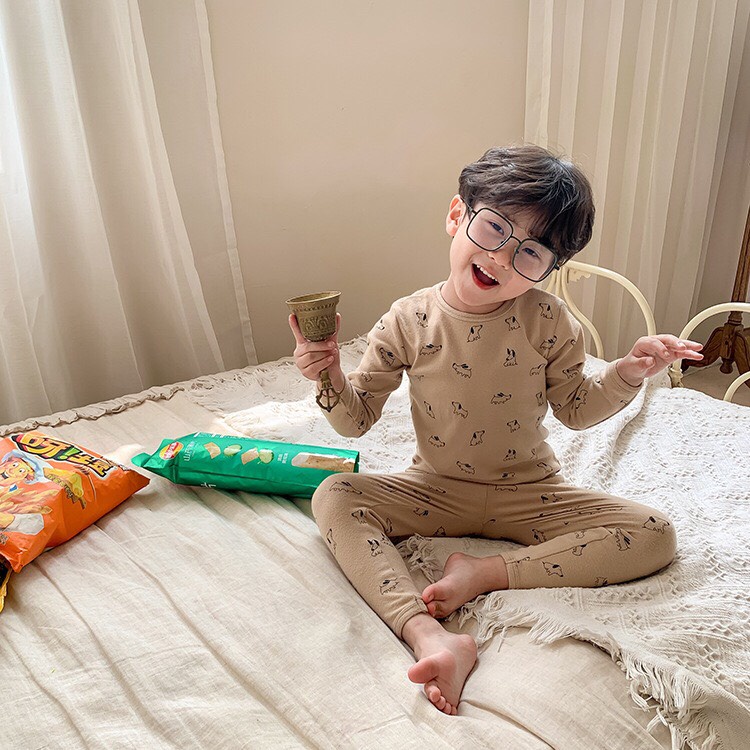 Bộ thu đông dài tay cho bé AMBB KIDS vải cotton mềm đẹp - Hàng Quảng Châu Cao Cấp - BẢNG MÀU 2