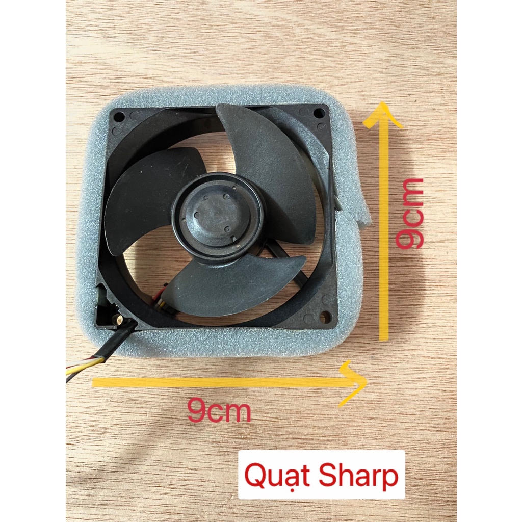 Quạt tủ lạnh Sharp 9*9 DC 12V 4 dây