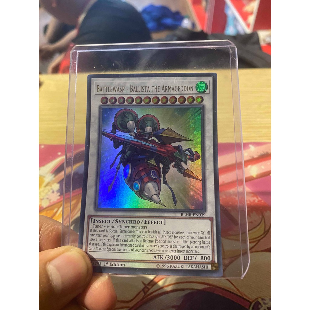 Lá bài thẻ bài Yugioh Battlewasp Ballista The Armageddon-Ultra Rare - Tặng bọc bài nhựa bảo quản