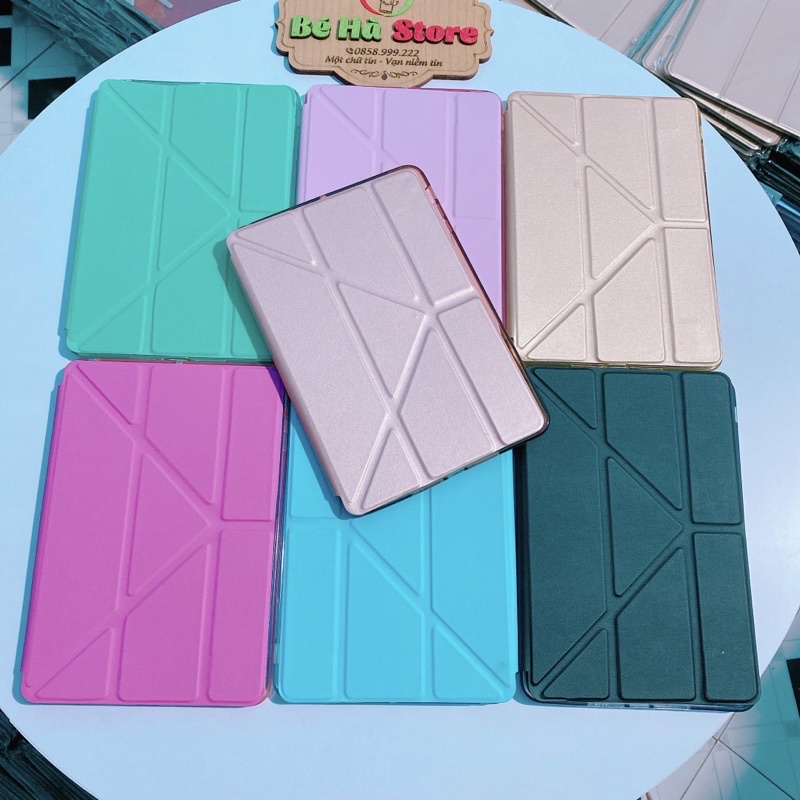 Bao da iPad Gập Tam Giác Silicon nhiều màu Ốp iPad 10.2/10.5/ Pro 10.5/ Pro 9.7/ Gen 5/6/7/8/9. Mini 5/4/3/2/1. iP 2/3/4