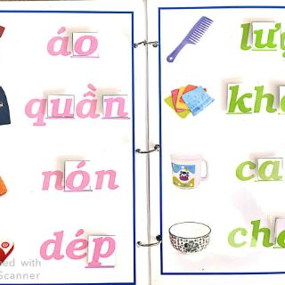 Học liệu bé học ghép vần