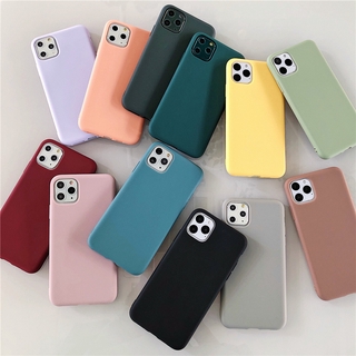 Ốp lưng Apple iPhone 12 Mini 12 Pro Max Màu kẹo TPU mềm siêu mỏng mỏng Vỏ điện thoại thời trang sang trọng