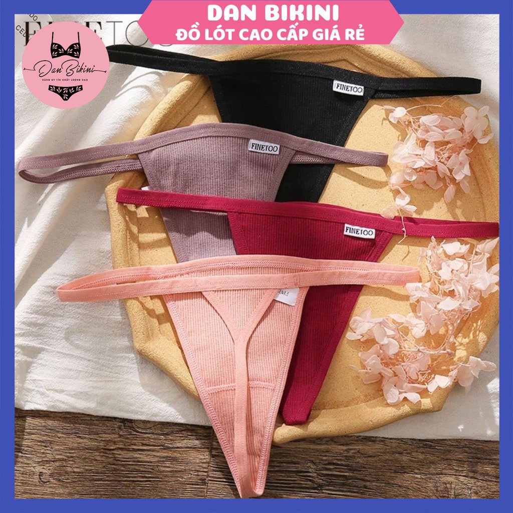Quần Lót Lọt Khe - Quần Lót Cotton Lọt khe hai mảnh gân tăm siêu quyến rũ gợi cảm mã N234